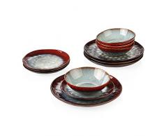 vancasso Starry Piatti Particolari, Servizio da Tavola, Servizio Combinati, Piatti Quadrati Ceramica Gres