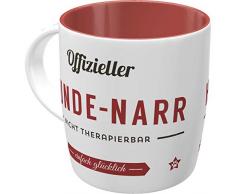 Nostalgic-Art Tazza da caffè retrò PfotenSchild – Hunde-Narr – Idea Regalo per Proprietari di Cani, in Ceramica, Design Vintage, 8.5 x 13 x 9 cm