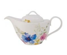Villeroy & Boch Mariefleur Basic Teiera, 1.2 Litri, Porcellana Premium, Bianco/Multicolore