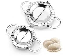 DELSEN 2 Pcs Ravioli Dumpling Maker Stampo per Gnocchi Stampi per Dumpling Ravioli Mold Dough Press per Accessori da Cucina