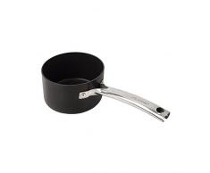 Arcos Serie Durapro - Pentolino Antiaderente - Corpo in Alluminio forgiato 16 cm 1.5 Litro - Manico Acciaio Inossidabile - Colore Nero (Senza PFOA)