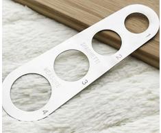 Saraoriginalshop Dosatore Misurino Dosaspaghetti Misura Spaghetti Dosatore per Pasta Lunga in Acciaio Inox utensile da Cucina con 4 Fori di Misurazione.