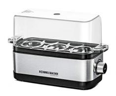 Rommelsbacher ER 300 Cuociuova, Acciaio Inox Nero
