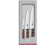 Victorinox, set di 3 coltelli per sfilettare Wood con manico in legno e lama in acciaio inox