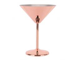 Calici da Martini in acciaio inossidabile, bicchieri da Martini infrangibili in oro rosa Calici da Margarita Calici da vino in vetro da cocktail per bar di casa, 220 ml