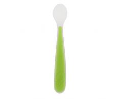 Chicco 068285 - Cucchiaio morbido in, silicone, 6 mesi+, Verde