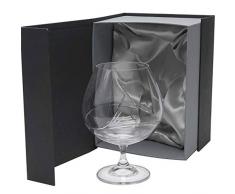 la galaica Set di 1 Calice da Cognac in Cristallo - per Cognac o Brandy - Collezione Gastro - intagliata a Mano - Collezione Gastro.