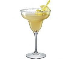 Bormioli 166440-B65 Ypsilon - Bicchiere da margarita, trasparente, 33,5 cl, set da 6