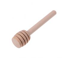 Vasetto dosatore per miele con bastoncini in legno da 7,6 cm per girare il caffè, il latte o il tè, dispenser per miele, 24 pezzi