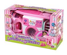 Grandi Giochi GG61103 - Set Lavatrice con Ferro, Colori Assortiti