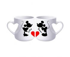 Disney Coffe Mug Set Topolino e Minnie Mouse tazze da caffè per le donne anniversario matrimonio fidanzamento coppia per lui e le sue tazas personalizadas
