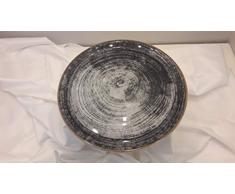 Saturnia Set 6 Piatti Pizza Porcellana cm 33 Modello Black Round