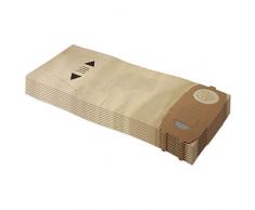 10 Sacchetti per aspirapolvere adatti per Vorwerk Folletto VK 118 119 120 121 122 - VK118, VK119, VK120, VK121, VK122 - FP 118-122 - con carta speciale