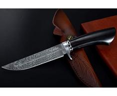 Perkin Coltello da Caccia Fodero in Acciaio Coltello da Caccia Artigianale HBF