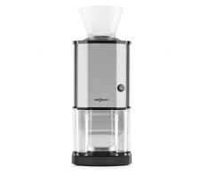 oneConcept Icebreaker - Tritaghiaccio, 15 kg/h, 3,5 litri (circa 1,75 kg) vaschetta di raccolta, Interruttore di sicurezza, compatto, facile da pulire, corpo in acciaio inox, argento