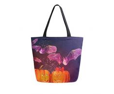 Mnsruu - Borsa a secchiello riutilizzabile per la cucina, per la spesa, in tela