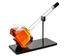 The Wine Savant Decanter per whisky e vino Thors Hammer da 2000 ml di Miljoner per tequila, bourbon, scotch o vino-Regali Thor Avengers, Regali in stile Marvel,Mjölnir ThunderComics Lovers 17H 17 W