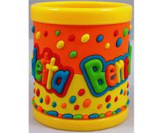 TAZZA IN PLASTICA CON NOME BENEDETTA A RILIEVO - JT027