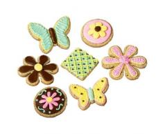 Wilton, 0261710, Set 101 Tagliapasta in pastica colorata, forme assortite: lettere, numeri, simboli, animali, sport, halloween, festivitÃ , per decorazioni e biscotti