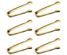 6 Pinze Ice Clip, Sugar Clip Tong Pinza per Clip da Zucchero Pinza per Zucchero Pinza per Ghiaccio Pinza per Ghiaccio antivegetativa per Bar per caffè per Torte Clip per Ghiaccio