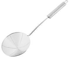 Fackelmann Cooking Schiumarola da 38 cm ø12cm, in Acciaio Inox per Cucinare e friggere, Inossidabile, (Colore: Argento), quantità: 1 pezzo