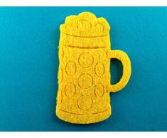 Petra S Kit Creativo News a off3404Â âÂ 07Â strame Decorazione, Dimensioni 50Â x brocca con Schiuma 40Â mm, Feltro/Giallo