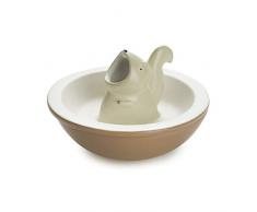 Balvi Vassoio snack Hungry Squirrel Due-in-uno snack ciotola Con vano interno per gusci di noci o oss