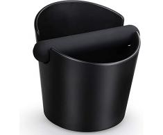 Scatola per Fondi Caffe Knock box Espresso Secchio per Fondi di Caffè Recipiente Batti Caffe Contenitore per portafiltro raccogli fondi caffe bussare scatola con barra rimovibile in gomma