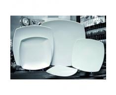 Saturnia Tokio Piatto Quadro, Porcellana, Bianco, 31x31x4 cm