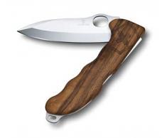 Victorinox, Hunter Pro M, coltellino svizzero (2 funzioni, lama bloccabile a una mano, custodia con cinturino inclusa), colore nero