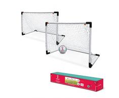Mondo- Goal Post Mini Set 2 Toys Porte da Calcio per Bambini con Rete-Pallone FIFA World Cup Qatar 2022 INCLUSO-28677, Colore Bianco, 28677