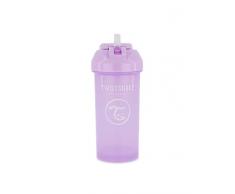 Twistshake Bicchiere Sippy Baby con Cannuccia - 360ml | Bottiglie Dacqua per Bambini a Prova di Perdite | Tazza Antigoccia per i più Piccoli | Tazza di Cannuccia Senza BPA | Viola Chiaro