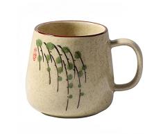 Tazzine Caffè Tazza da caffè tazze in ceramica in stile retro giapponese unico 380ml / 12.9 oz kiln change glassa glassa porcellana colazione tazza regalo creativo per gli amici Set Tazzine Espresso