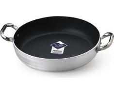 Pentole Agnelli ALSA110S20 Platinum Tegame in Alluminio, con 2 Manici in Acciaio Inossidabile, 20 cm, Argento