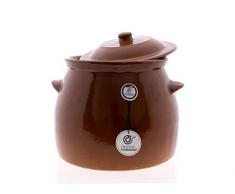 Ceramica rambilena | Pentola in terracotta refrattaria | Pentola a fuoco diretto | Pentola in ceramica tradizionale | Casseruola per spiedini | Pentola da 9 litri