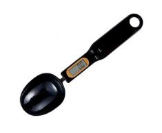 Jjoer Bilancia da Cucina Digitale Bilancia Cucina Strumenti di misurazione Cucchiaio Scala Misurini digitali Scala nutrizione Cucchiaini dosatori Black,One Size