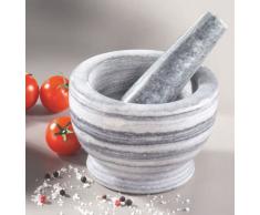 TABLE&COOK Générique JXMPM308 - Mortaio in marmo piccolo con pestello 11 cm, colore: Bianco