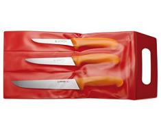 Giesser coltello da macellaio di set in der Colore Giallo 3 pezzi, made in Germany