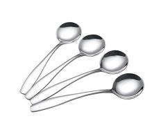 Gitany Cucchiai Rotondo, Cucchiai da Minestra Set di 12, Cucchiaio Rotondo da Zuppa