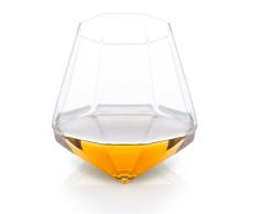 Thumbs Up! Diamond Glass Bicchiere da Whisky, 9x9x9 cm
