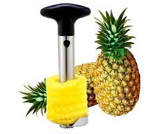 Frmarche Coltello per Ananas affettatrice di Ananas, sbucciatore di Frutta, in Acciaio Inossidabile, Strumento per pelare la Frutta