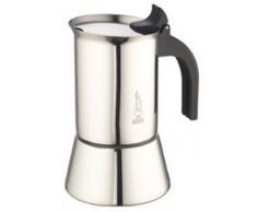 Bialetti Venus Caffettiera in Acciaio Inox, Adatta allInduzione, Inossidabile, Argento, 4 Tazze