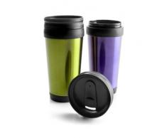 Ibili 736200 - Bicchiere termico COFFE TO GO 380 ml, colori assoriti (verde/viola)
