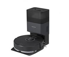 Roborock Q7 Max plus Robot Aspirapolvere e Mop per tutti i pavimenti con stazione di svuotamento automatico (4200Pa, 180min di autonomia, 470ml polvere,350ml acqua, App,Controllo vocale) Nero