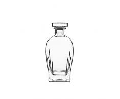 Whiskey Decanter - 700ML Cristallo Decanter Moderna - Non-lead Piccolo Liquore Decanter Con Tappo - Booze Decanter For Il Whisky, Bourbon, Brandy, Liquore, E Rum - Scotch Bar Container
