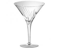 Bicchiere da Martini, bicchiere per cocktail, bicchiere cristallo "FLAMME", trasparente, cristallo al piombo, 18,5 cm, stile moderno (GERMAN CRYSTAL powered by CRISTALICA)