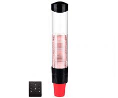 Dispenser per Tazze a Parete Portabicchieri in Plastica One Touch Portabicchieri Monouso Dispenser per Tazze a PareteFino a 50 Tazze Diametro 7,5 cm