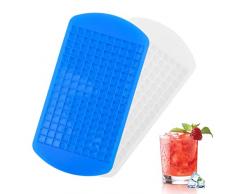 MXTIMWAN | Stampo per Cubetti di Ghiaccio in Silicone – Mini Stampo per Cubetti di Ghiaccio, 160 Cubetti di Ghiaccio, Bevande, Cocktail, Cioccolato, Succo, Whisky, Birra