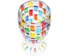 Kichvoe Bicchieri Vino A Mosaico Bicchieri Cocktail Calice Martini Bicchieri Champagne Bevanda Succo Di Birra Tazza Dacqua Per Feste Dessert Coppa Gelato