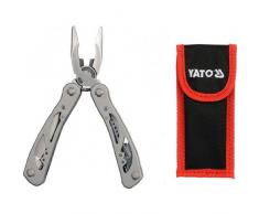 Yato YT-Attrezzo multiuso con pinze, Coltello pieghevole, Coltello da tasca in acciaio INOX, 9 pezzi (YT - 76043)